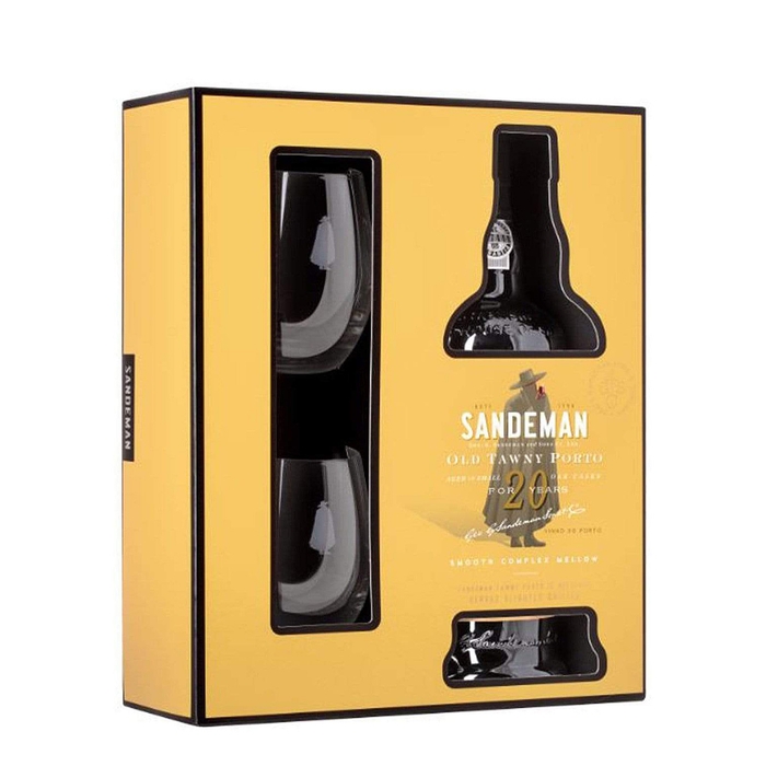 Sandeman 20 Year Old Tawny Port & Glass Gift Pack