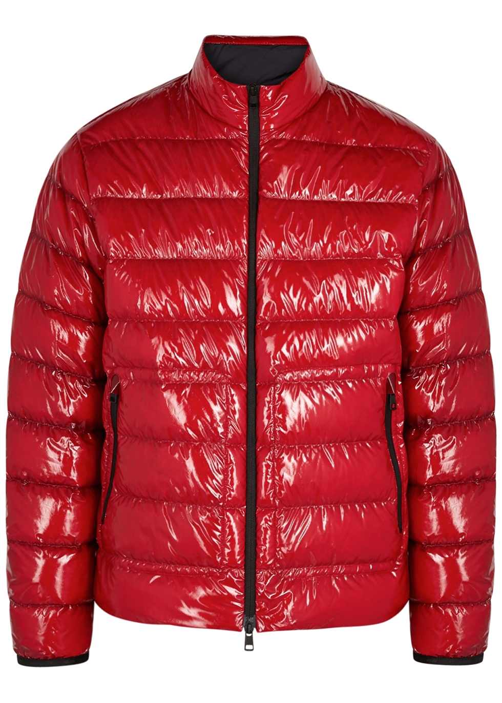 Moncler Agar red quilted shell jacket - Harvey Nichols