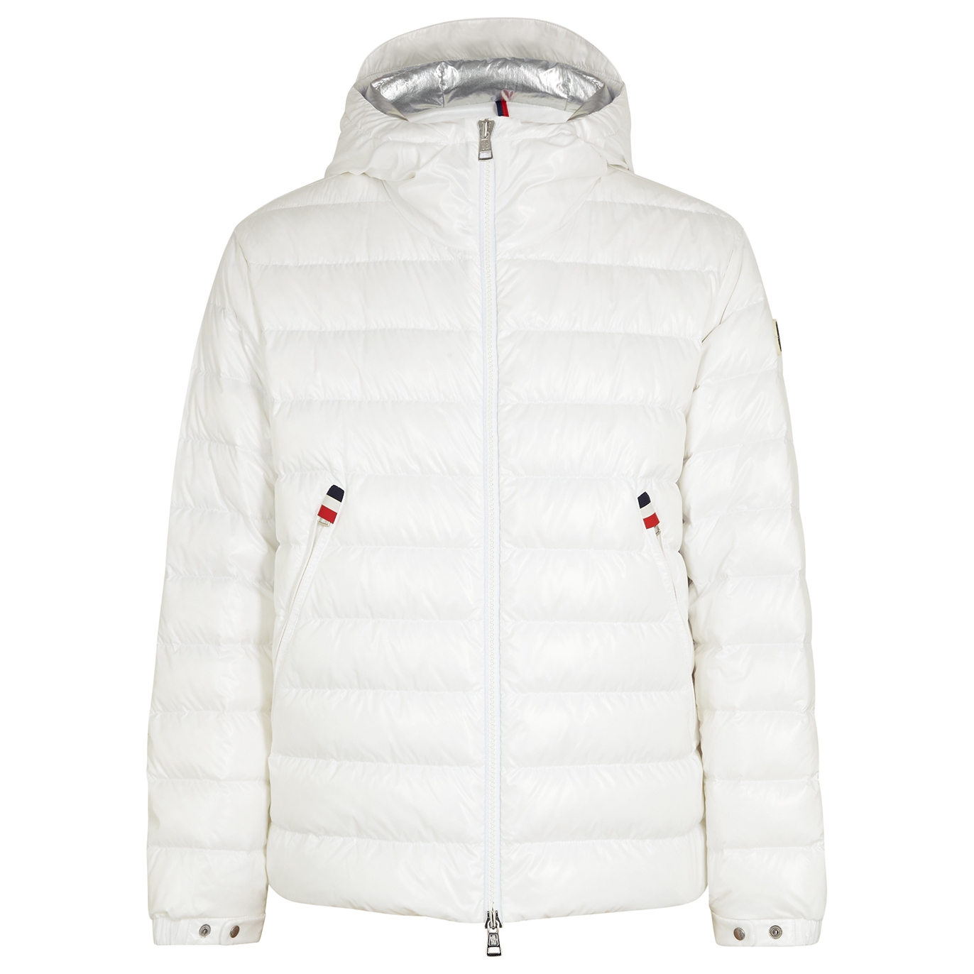 Moncler Blesle White Quilted Shell Jacket In 5