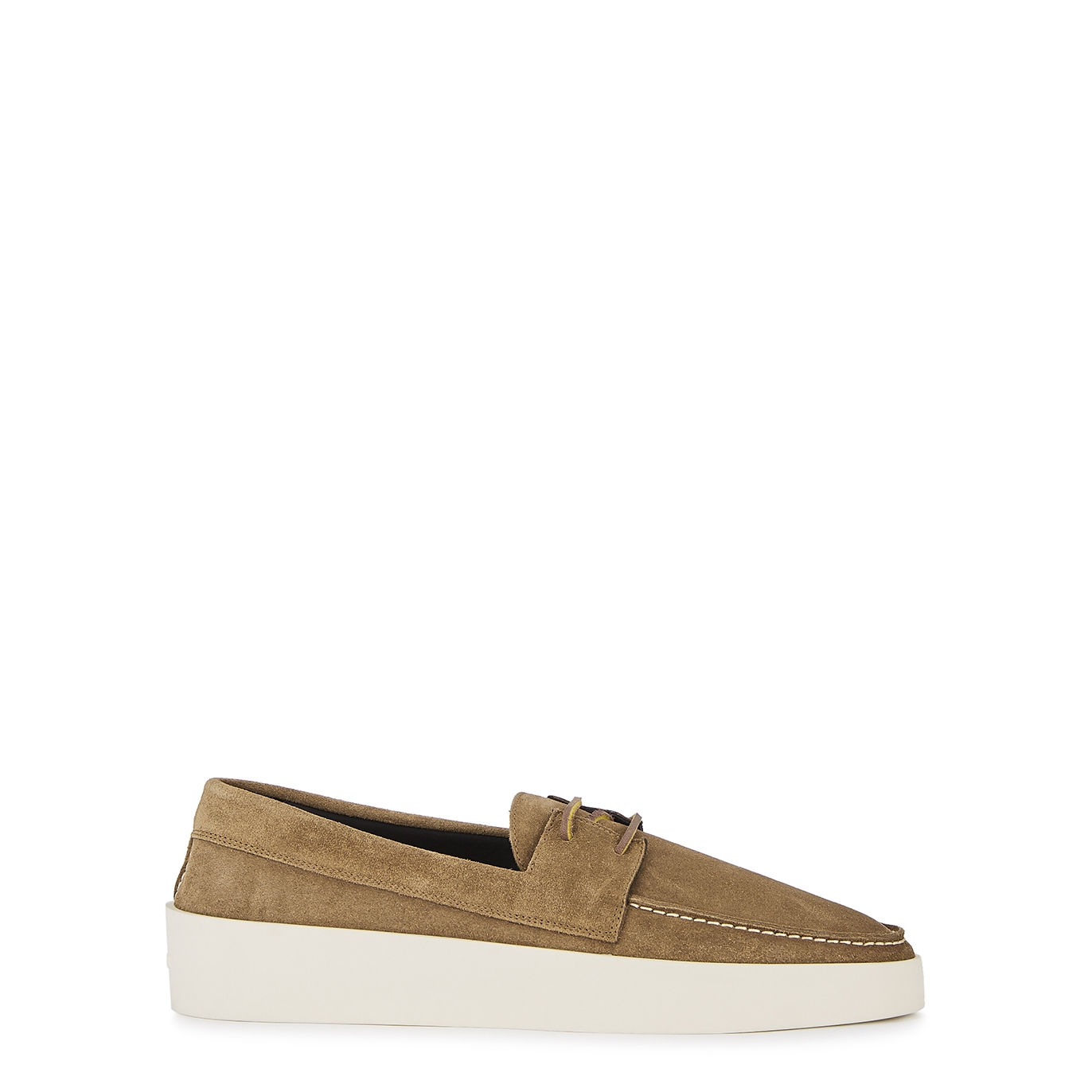 Fear Of God Brown Suede Boat Shoes - Dark Brown - 6