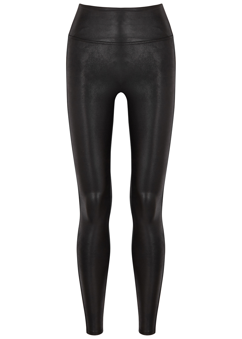 Harvey Nichols Women Clothing Pants Leggings Moto black faux stretch-leather leggings 