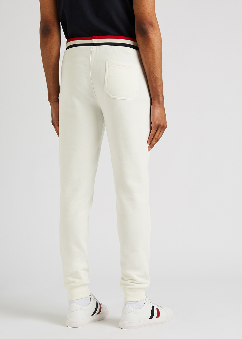 Moncler White cotton sweatpants - Harvey Nichols