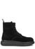 Hybrid black velvet ankle boots - Alexander McQueen