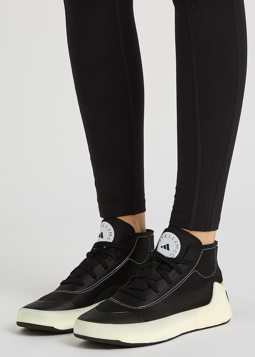 adidas X Stella McCartney Treino black Primegreen hi-top sneakers ...