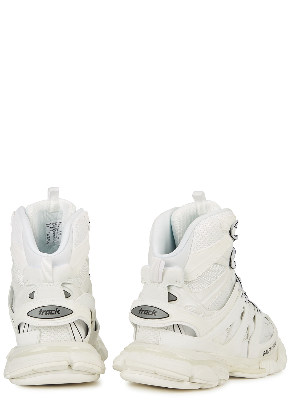 Balenciaga Track Hike white panelled hi-top sneakers - Harvey Nichols
