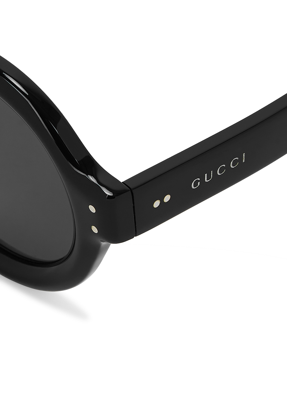 gucci sunglasses round black