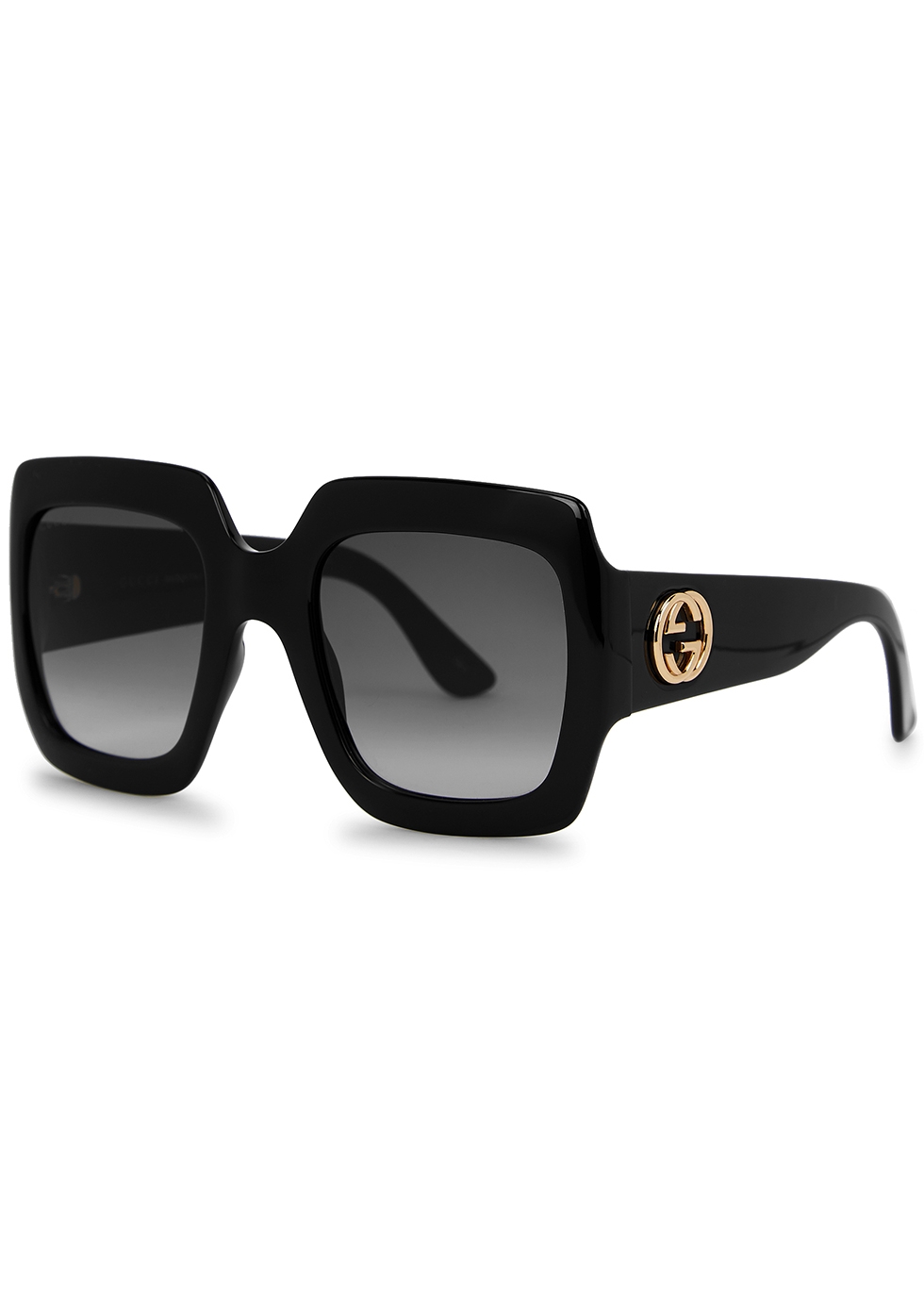 gucci black frame sunglasses