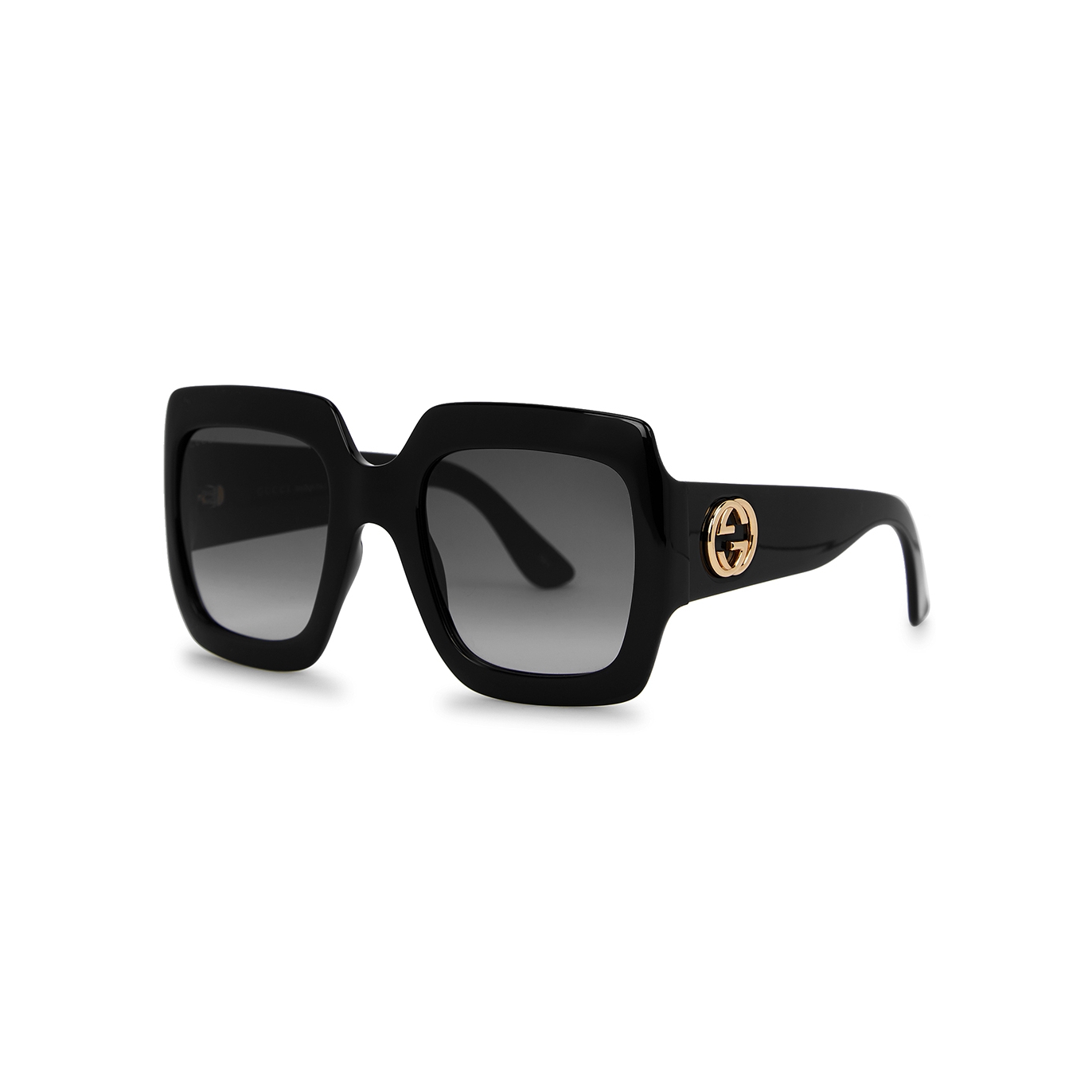 Gucci Black Oversized Square-frame Sunglasses