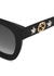 Black embellished oversized sunglasses - Gucci