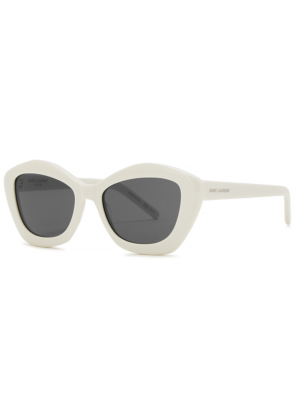 Saint Laurent SL68 white cat-eye sunglasses - Harvey Nichols