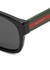Black rectangle-frame sunglasses - Gucci