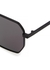 Matte black aviator-style sunglasses - Bottega Veneta