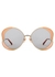 Gemma oval-frame sunglasses - Chloé