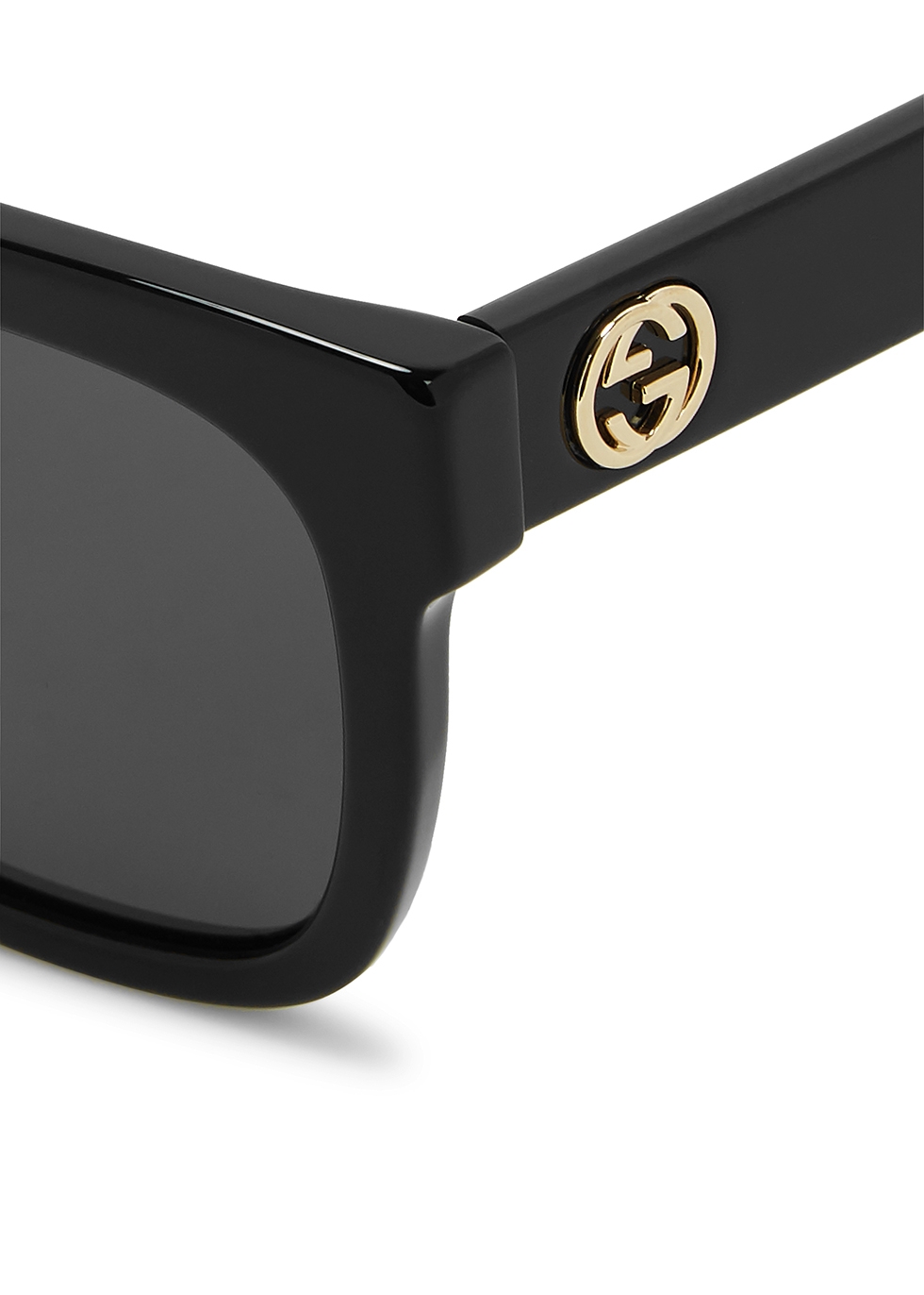 gucci square black sunglasses