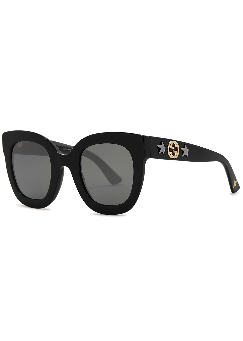 gucci black sunglasses with bee