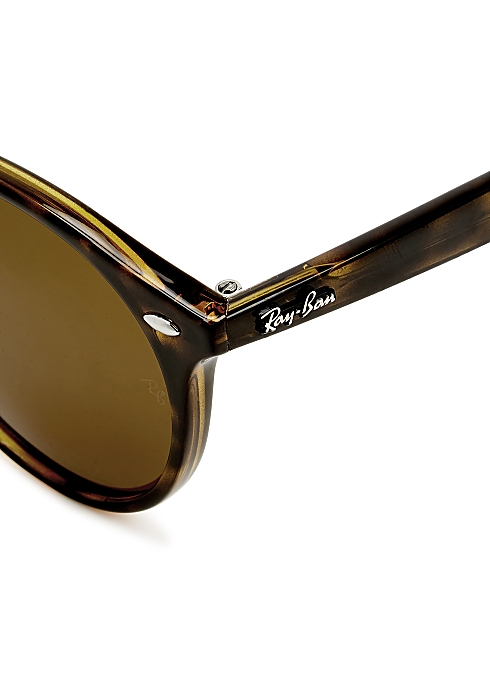 Ray-Ban Tortoiseshell round-frame sunglasses - Harvey Nichols
