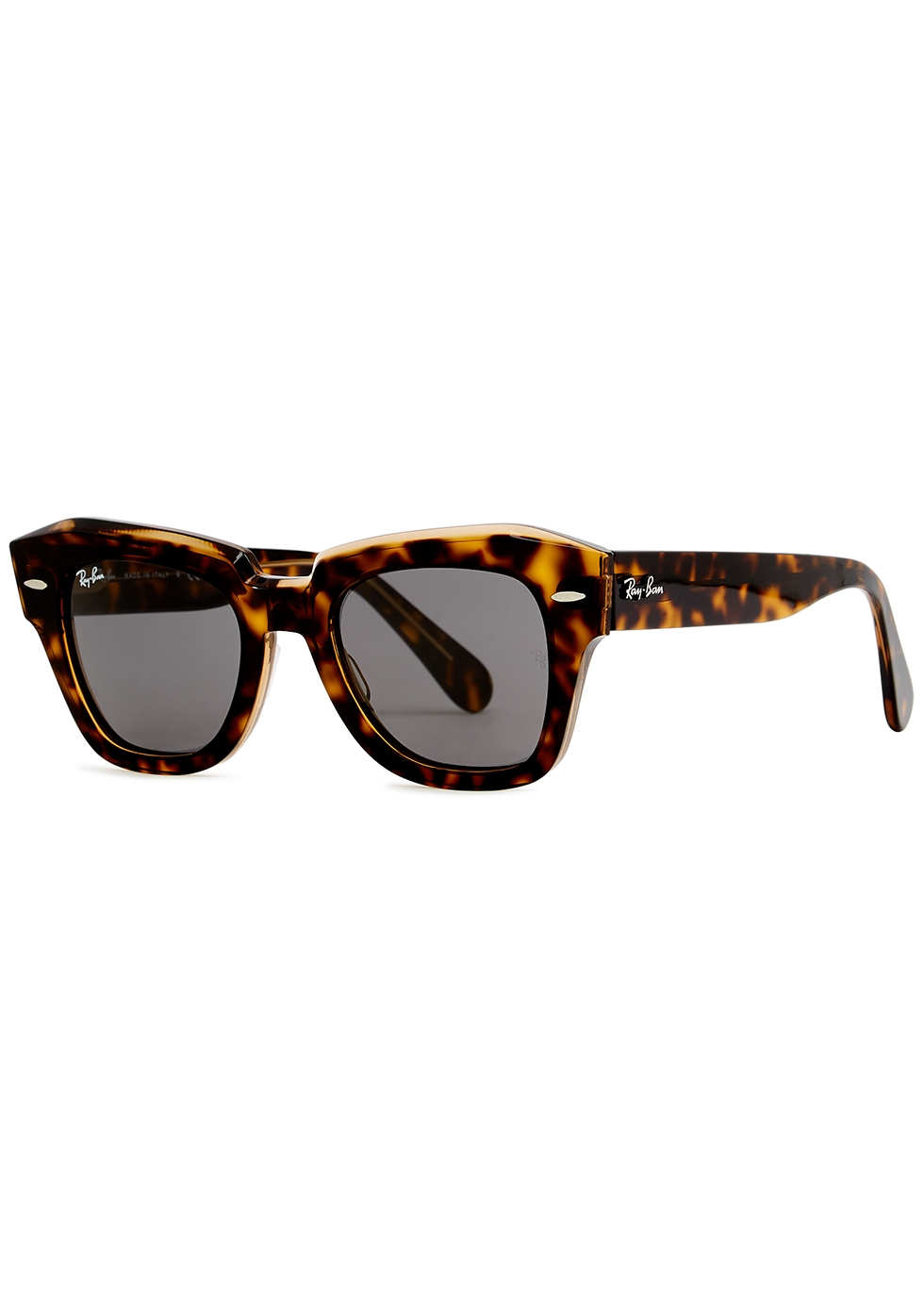 Ray-Ban State Street tortoiseshell wayfarer sunglasses - Harvey Nichols