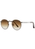 Gunmetal round-frame sunglasses - Ray-Ban