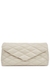 Sade Puffer ivory quilted leather clutch - Saint Laurent