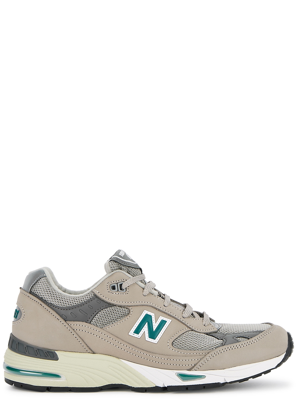 NEW BALANCE 991 grey panelled sneakers 