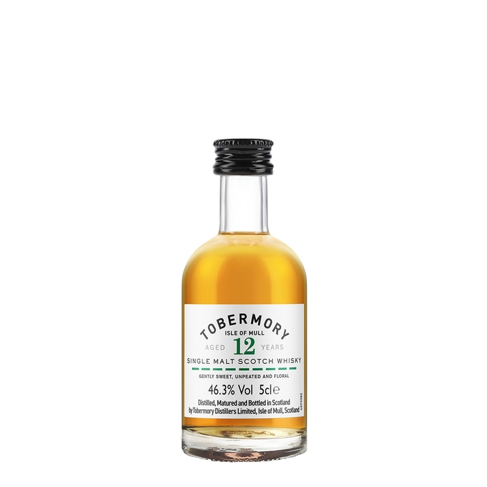 Tobermory 12 Year Old Single Malt Scotch Whisky Miniature 50ml