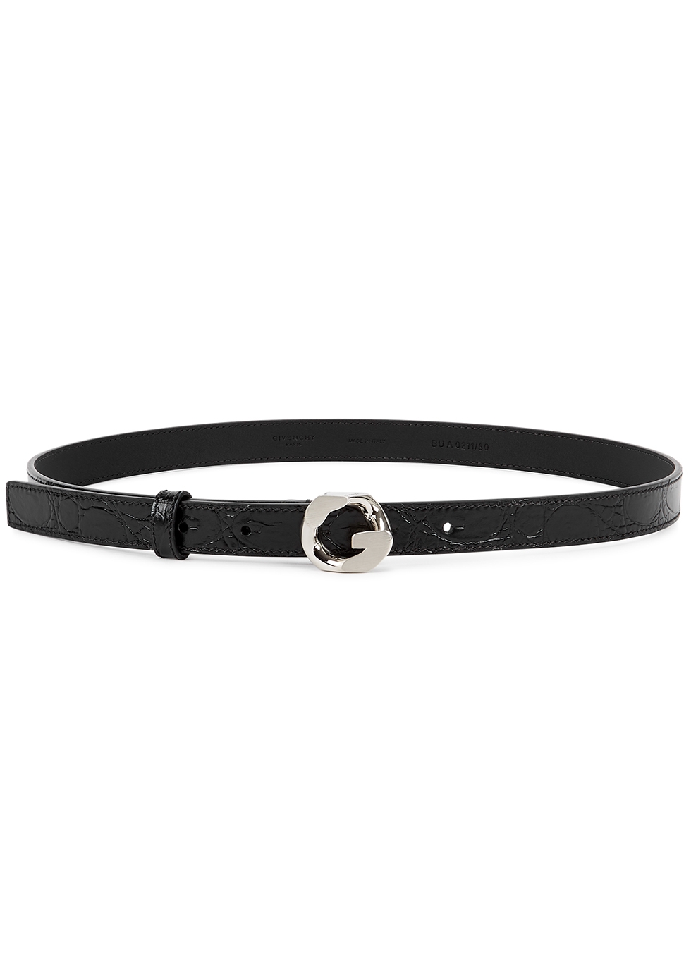 Givenchy G Chain black leather belt - Harvey Nichols