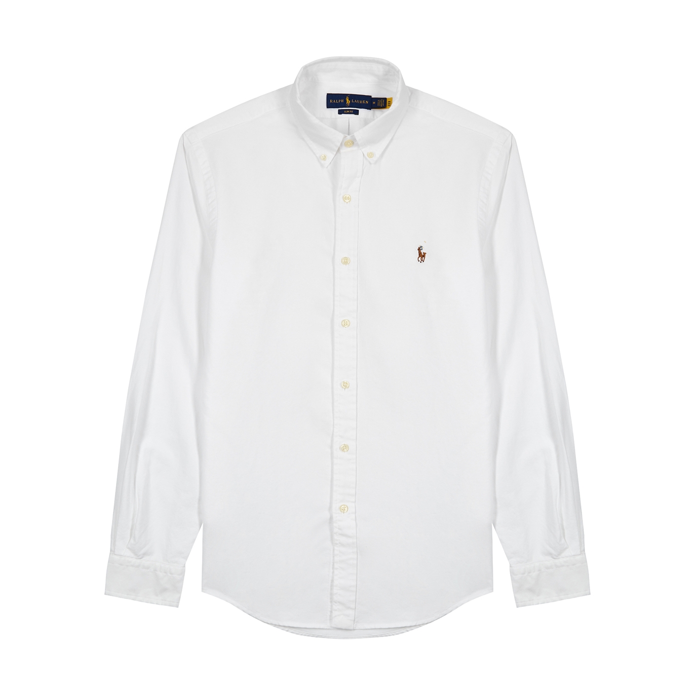 Polo Ralph Lauren White Piqué Cotton Oxford Shirt - XS