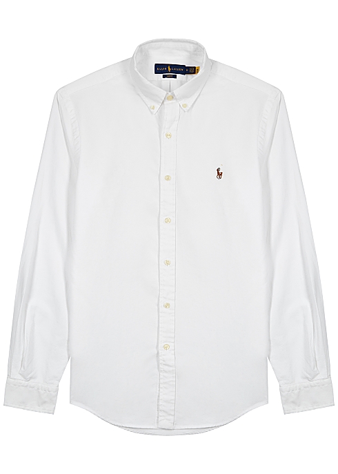 Polo Ralph White piqué cotton shirt - Harvey Nichols