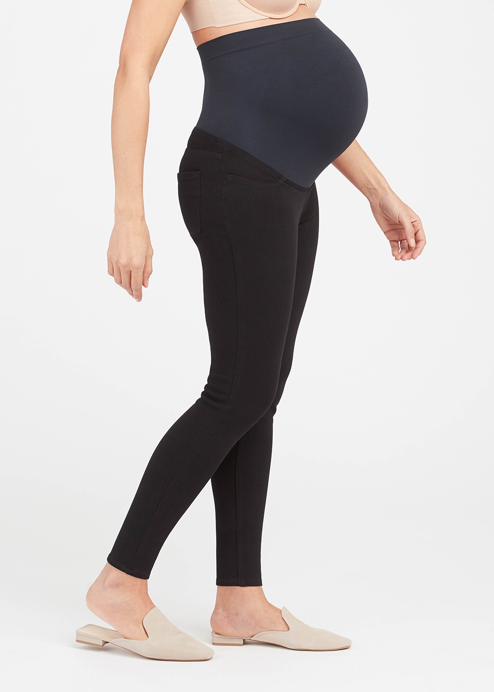 Spanx Mama Jean-ish black maternity leggings - Harvey Nichols