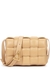Cassette camel padded leather cross-body bag - Bottega Veneta