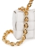 The Chain Cassette white leather cross-body bag - Bottega Veneta