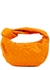 Jodie Intrecciato mini orange leather top handle bag - Bottega Veneta