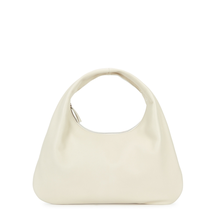 The Row Leathers EVERYDAY SMALL IVORY LEATHER SHOULDER BAG