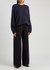 Sibem navy wool and cashmere-blend jumper - THE ROW