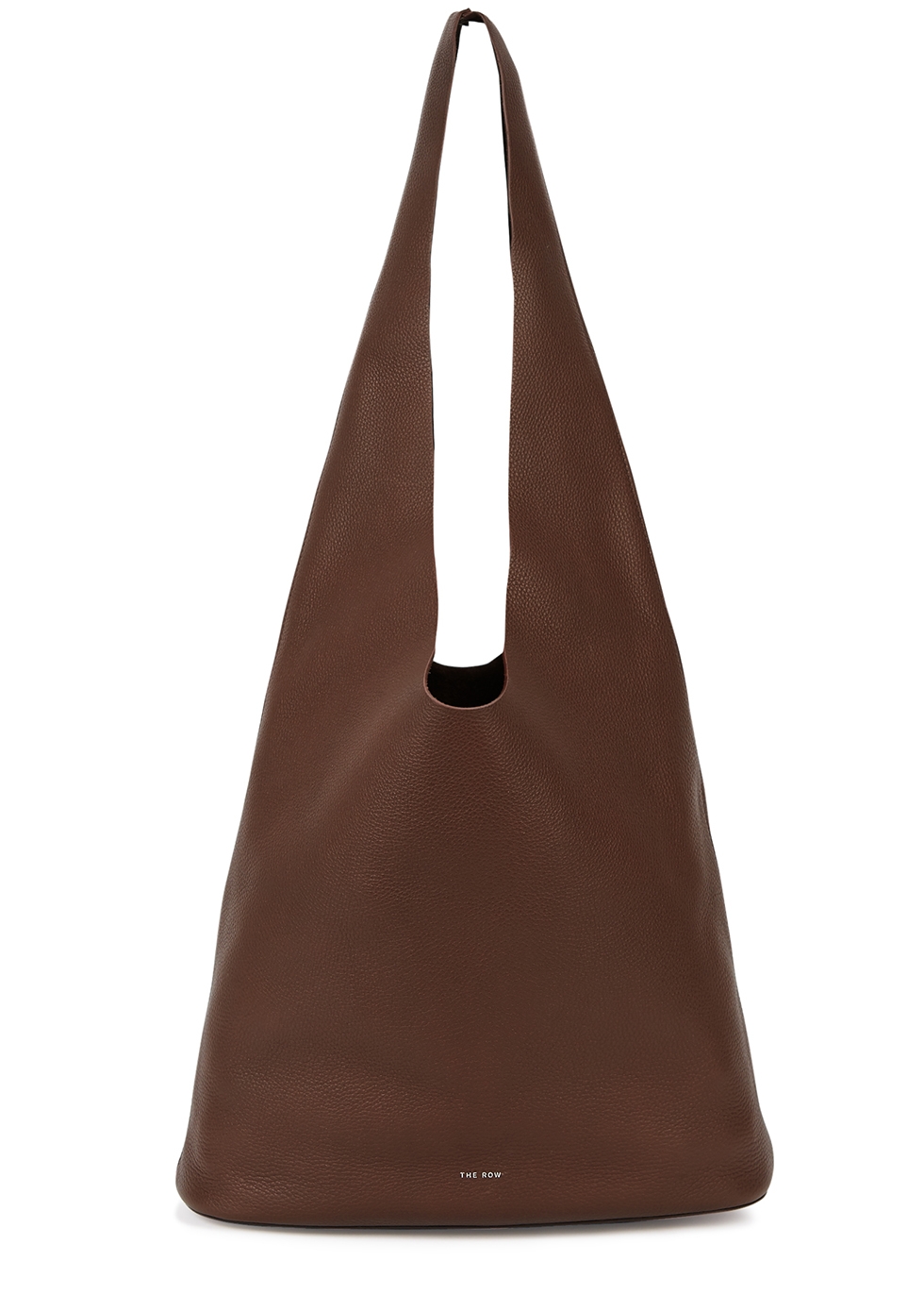 THE ROW Bindle Three brown leather shoulder bag - Harvey Nichols