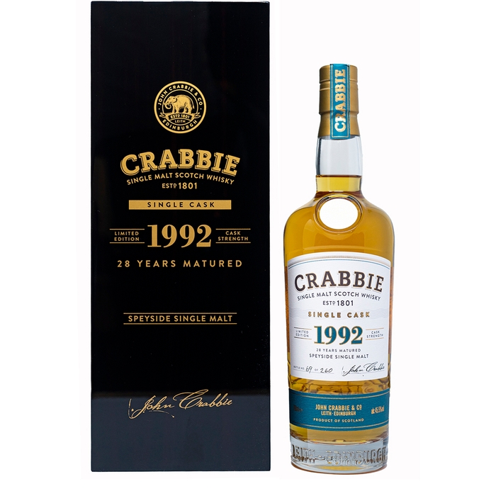 John Crabbie 1992 Single Cask 28 Year Old Speyside Single Malt Scotch Whisky