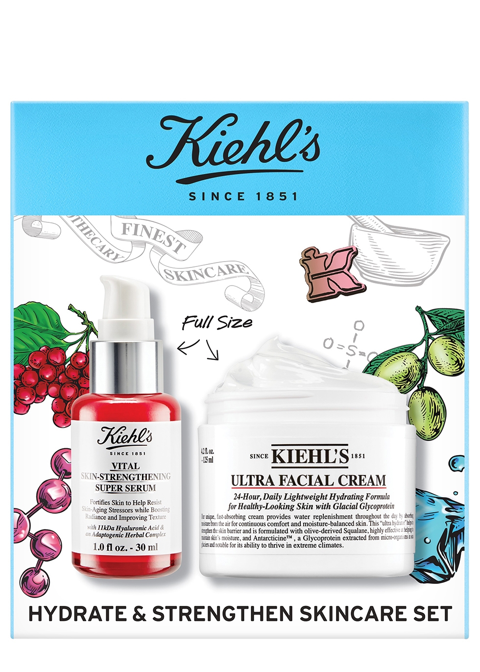 KIEHL'S SINCE 1851 HYDRATE AND STRENGTHEN SET,4022218