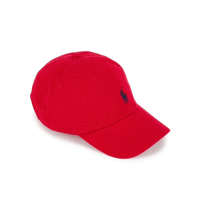 POLO RALPH LAUREN RED LOGO-EMBROIDERED TWILL CAP,4043081