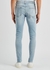 Ronnie Tapered light blue distressed skinny jeans - 7 For All Mankind