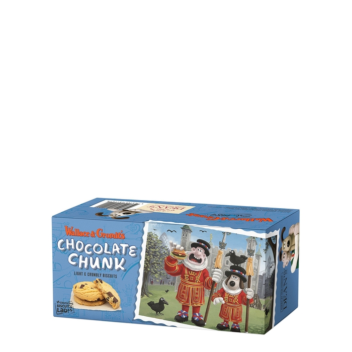 Dean's Wallace & Gromit's Chocolate Chunk Biscuits Box 130g
