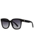 ML0198 black oval-frame sunglasses - Moncler