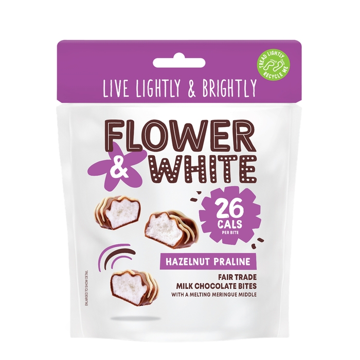 Flower & White Hazelnut Praline Meringue Bites Bag 75g