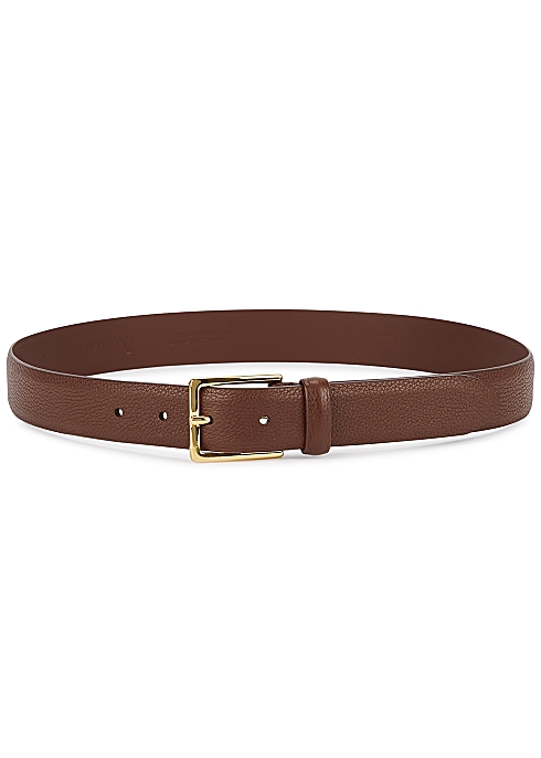 ANDERSON’S Dark brown leather belt