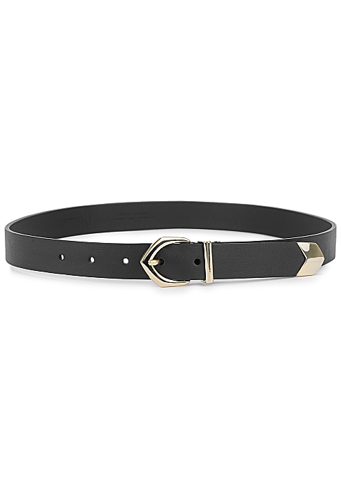 ANDERSON’S Black leather belt