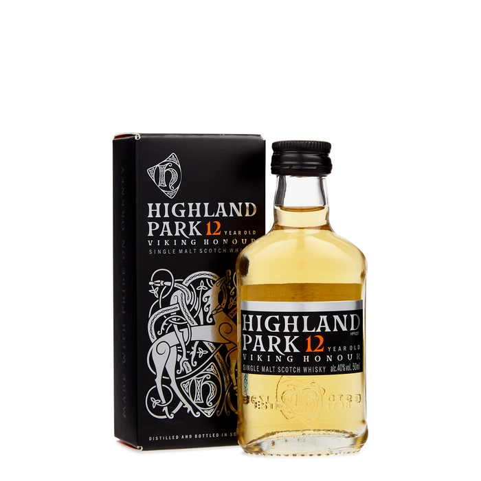 Highland Park 12 Year Old Viking Honour Single Malt Scotch Whisky Miniature 50ml