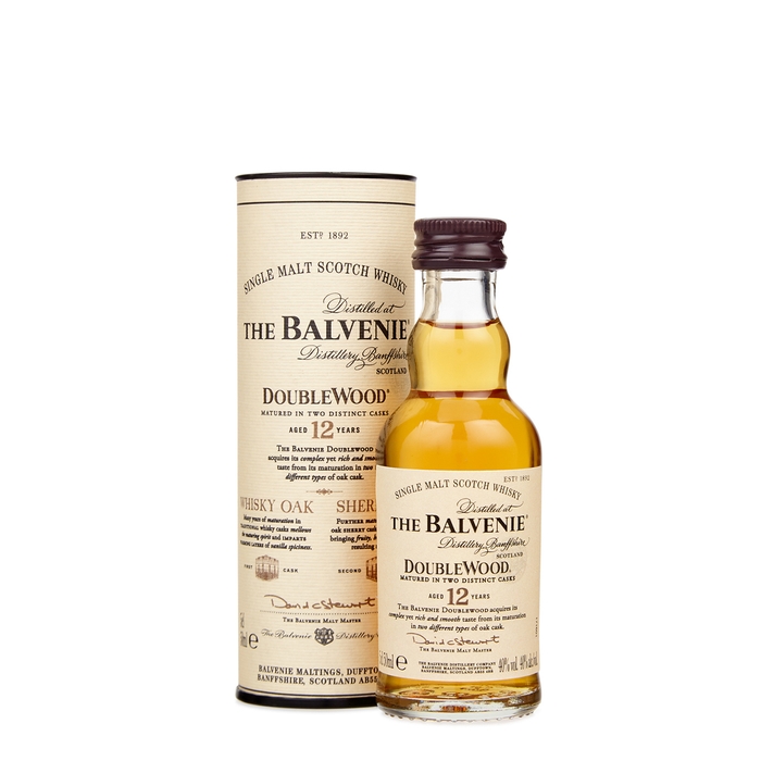 Balvenie DoubleWood 12 Year Old Single Malt Scotch Whisky Miniature 50ml