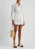 Nina white embroidered linen shorts - Zimmermann