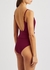 Mae burgundy belted swimsuit - Zimmermann