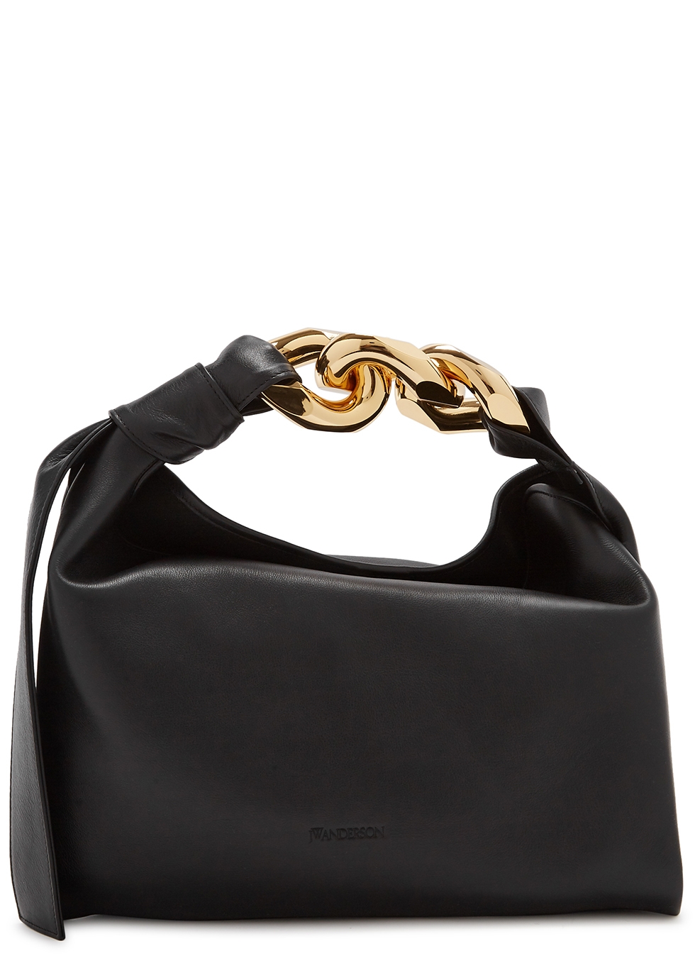 JW Anderson Small chain-embellished leather top handle bag - Harvey Nichols
