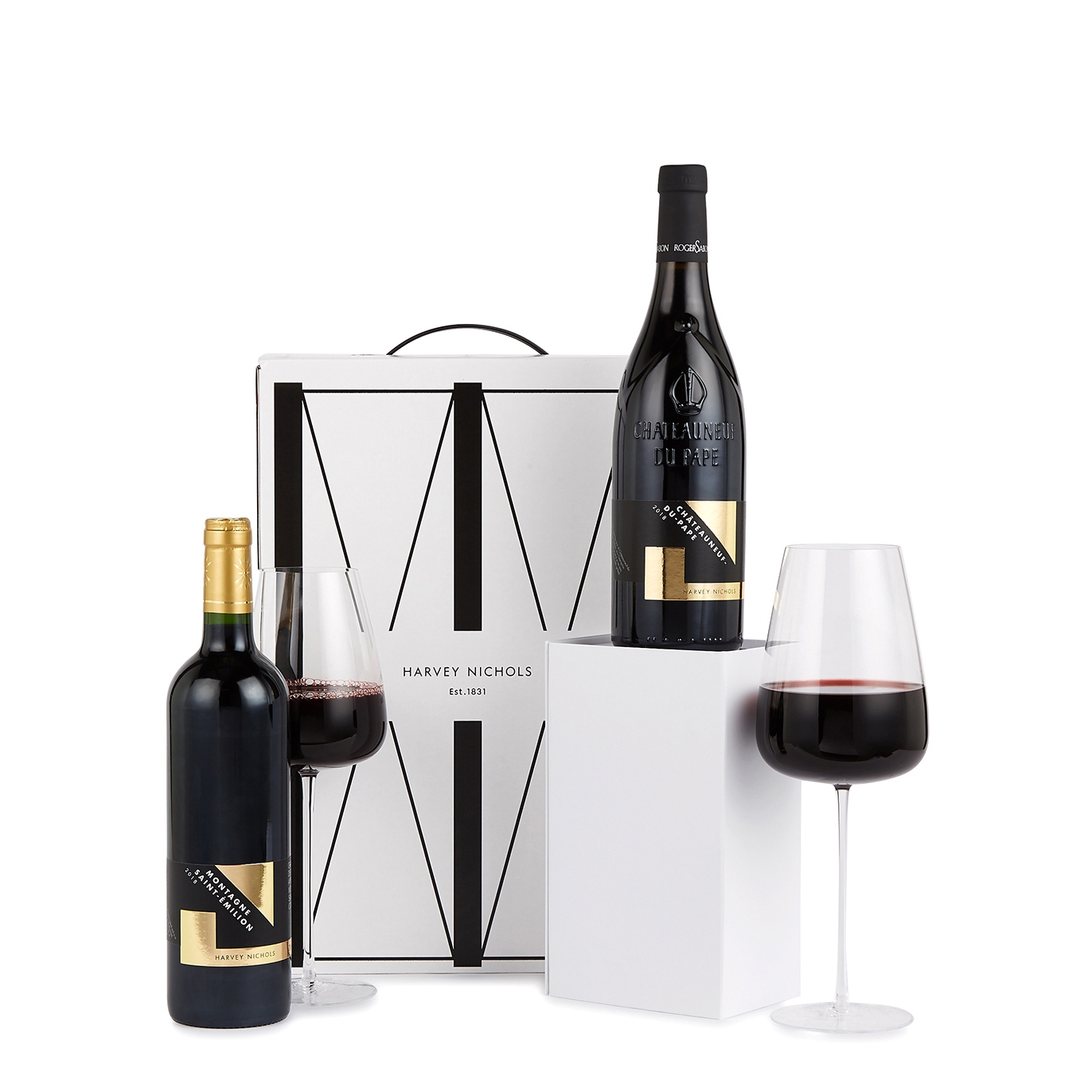 Harvey Nichols Premium Red Duo, Wine Hamper, two French Wines Red Wine